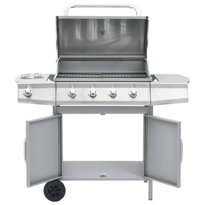 Gasbarbecue 4+1 Kookzone Roestvrij Staal Kleurig