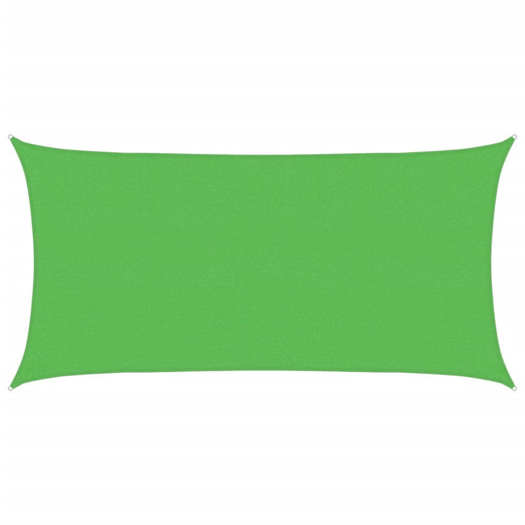 Zonnezeil Rechthoekig 160 G/M² 2X3,5 M Hdpe Lichtgroen