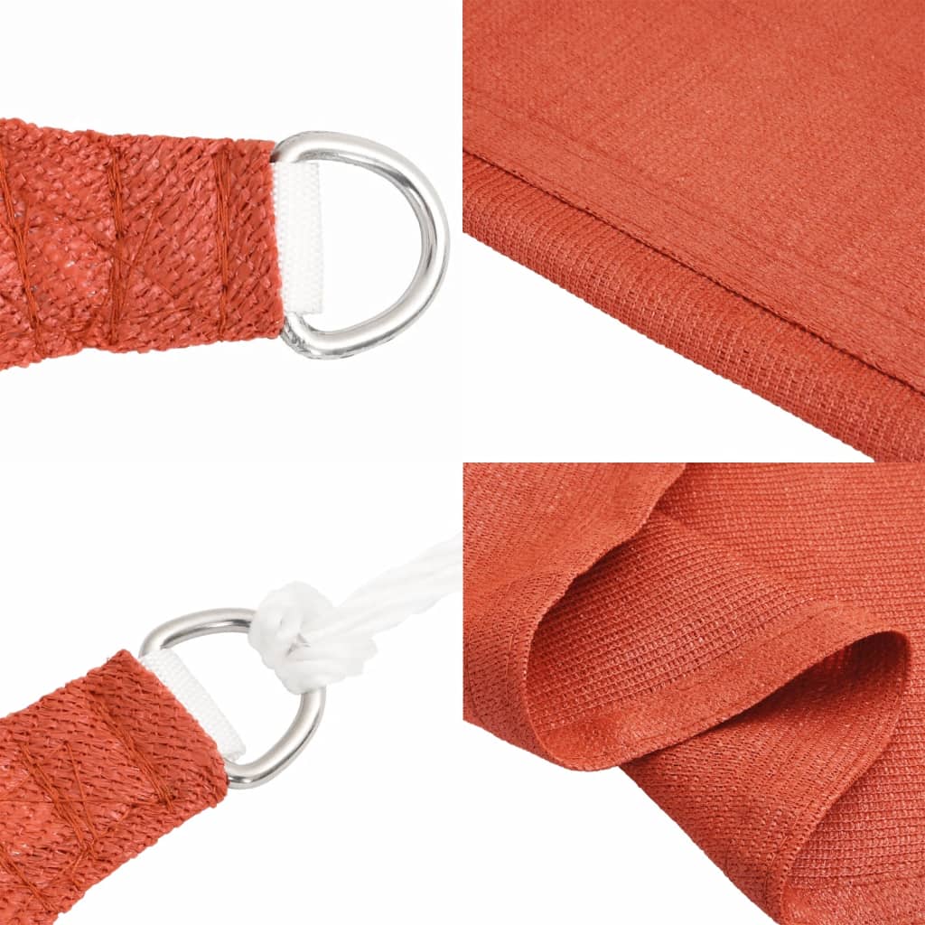 Zonnezeil 160 G/M² Vierkant 2,5X2,5 M Hdpe Kleurig Terracotta