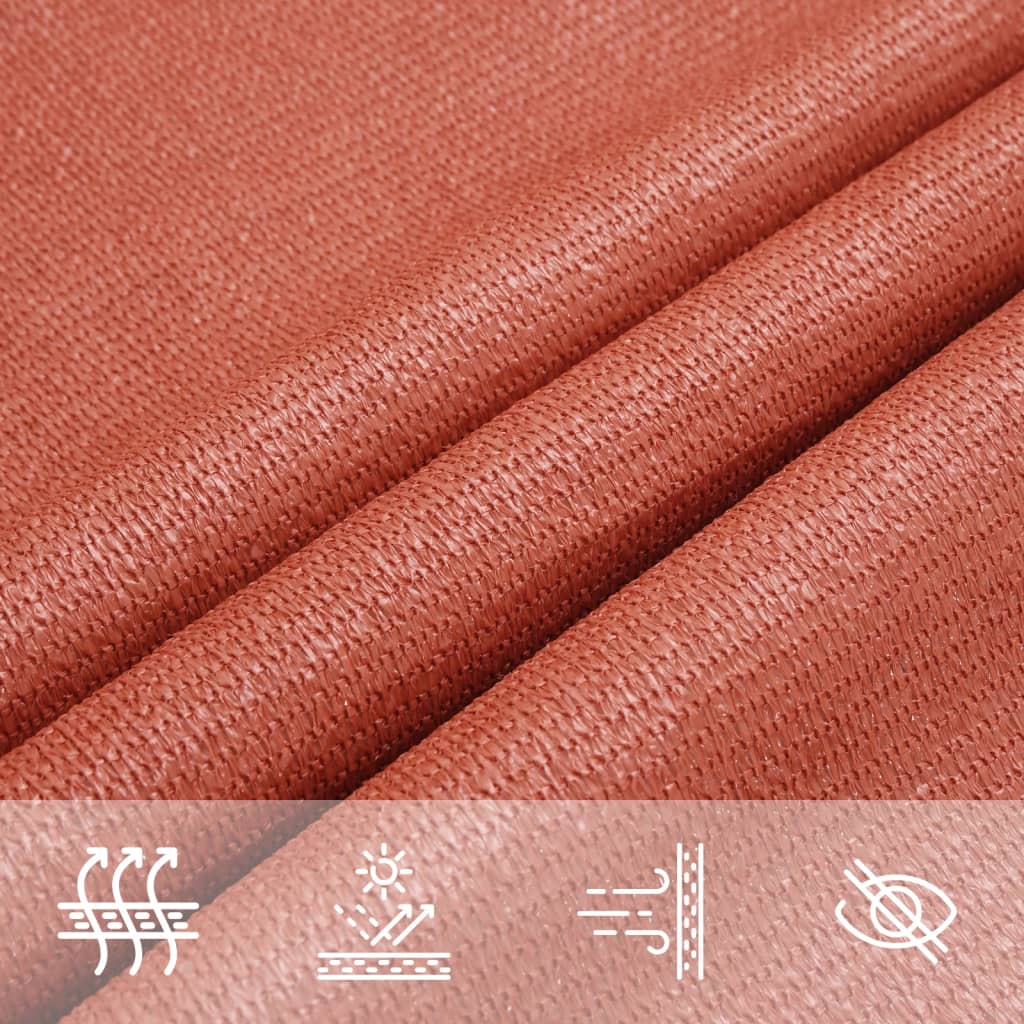 Zonnezeil 160 G/M² Vierkant 2,5X2,5 M Hdpe Kleurig Terracotta