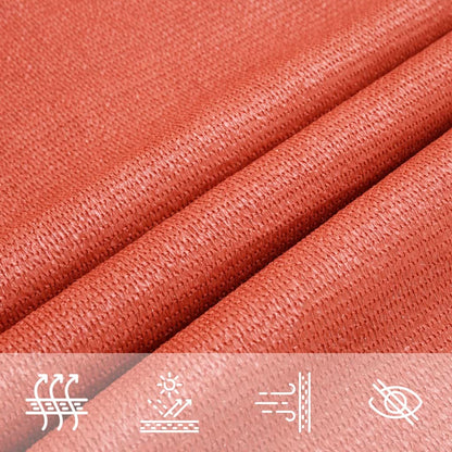 Zonnezeil 160 G/M² Vierkant 2,5X2,5 M Hdpe Kleurig Terracotta