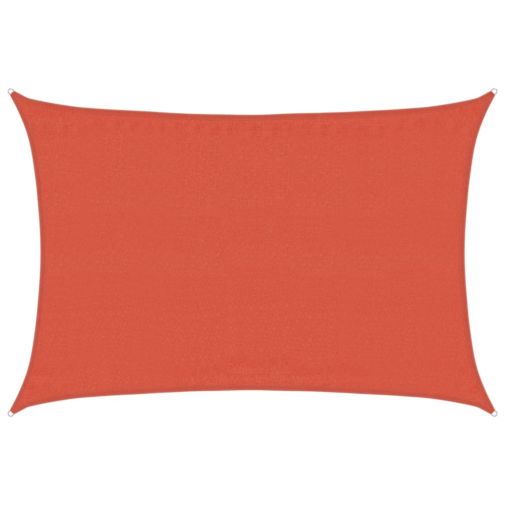 Zonnezeil 160 G/M² Rechthoekig 3,5X4,5 M Hdpe Kleurig Terracotta