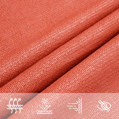 Zonnezeil 160 G/M² Rechthoekig 3,5X4,5 M Hdpe Kleurig Terracotta