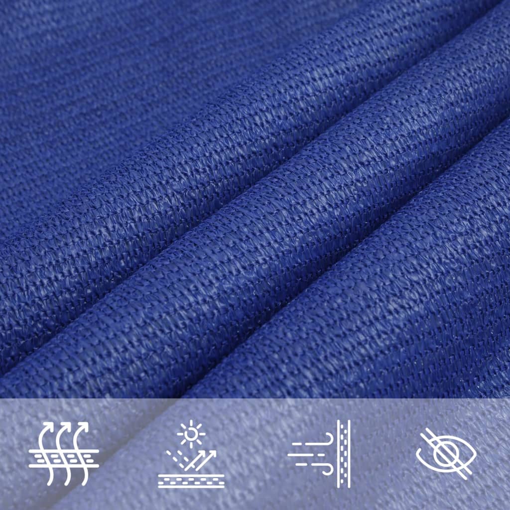Zonnezeil 160 G/M² Vierkant 3,6X3,6 M Hdpe Blauw