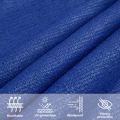 Zonnezeil 160 G/M² Vierkant 3,6X3,6 M Hdpe Blauw