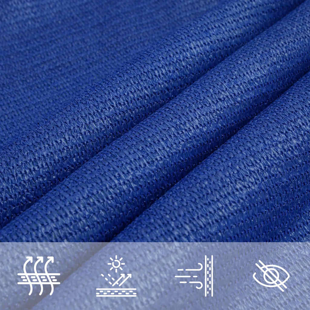 Zonnezeil 160 G/M² Trapezium Hdpe Blauw