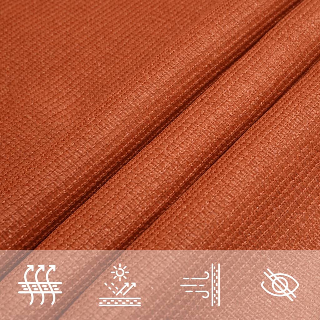 Zonnezeil 160 G/M² Vierkant 4,5X4,5 M Hdpe Oranje