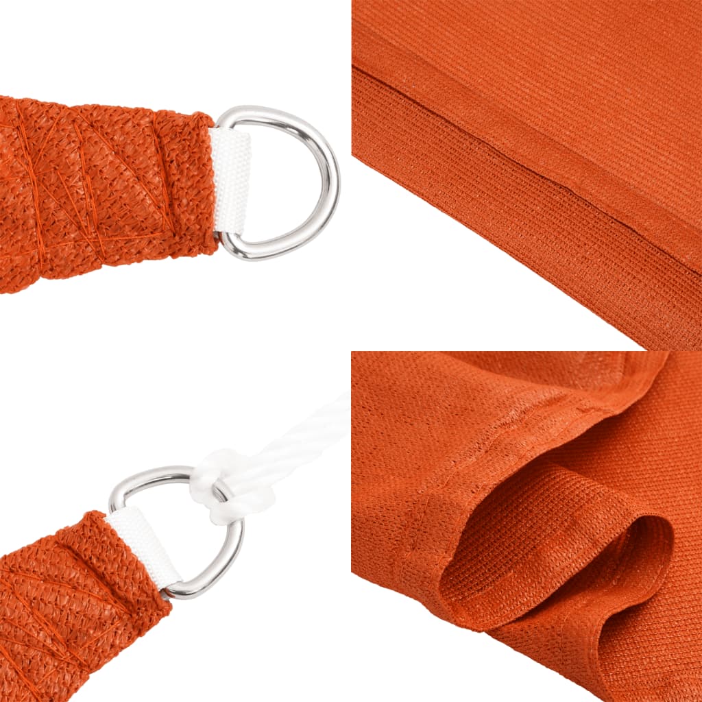Zonnezeil 160 G/M² Vierkant 4,5X4,5 M Hdpe Oranje
