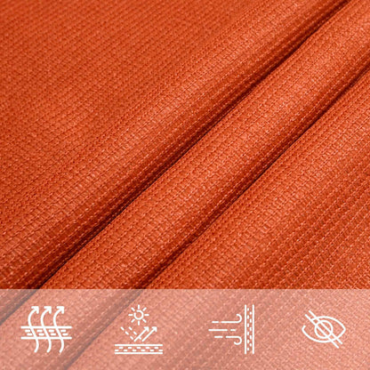 Zonnezeil 160 G/M² Rechthoekig Hdpe Oranje