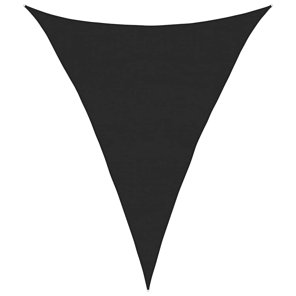 Zonnezeil 160 G/M² Driehoekig Hdpe Zwart
