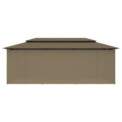 Prieel Met Gordijnen 180 G/M² 600X298X270 Cm