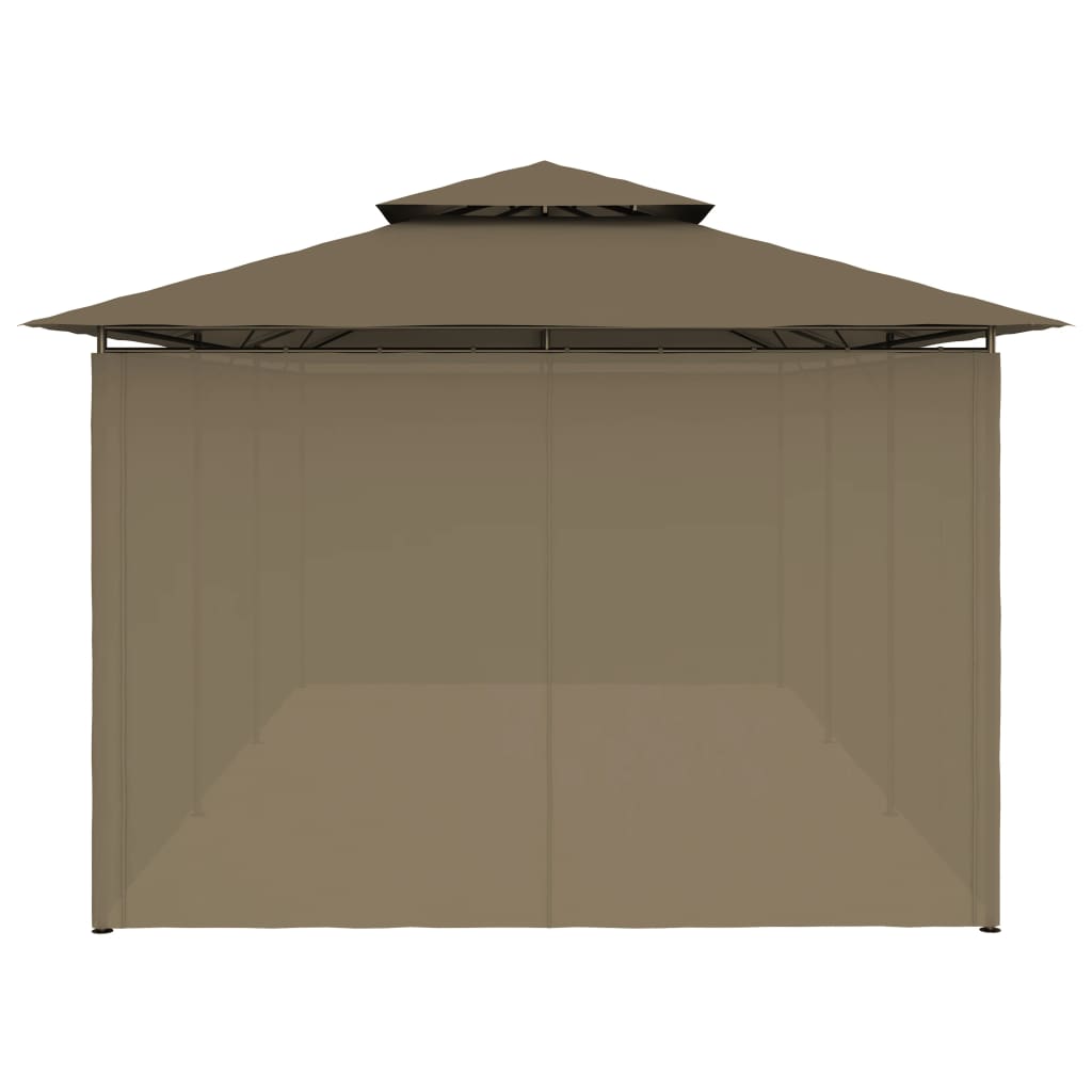 Prieel Met Gordijnen 180 G/M² 600X298X270 Cm