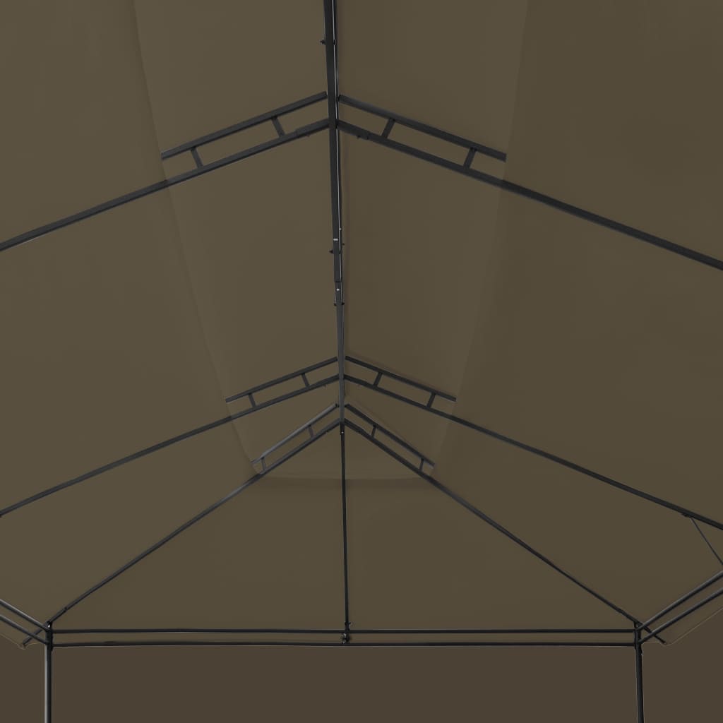 Prieel Met Gordijnen 180 G/M² 600X298X270 Cm