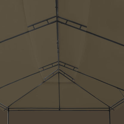 Prieel Met Gordijnen 180 G/M² 600X298X270 Cm
