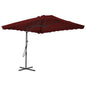 Parasol Met Stalen Paal 250X250 Cm Groen