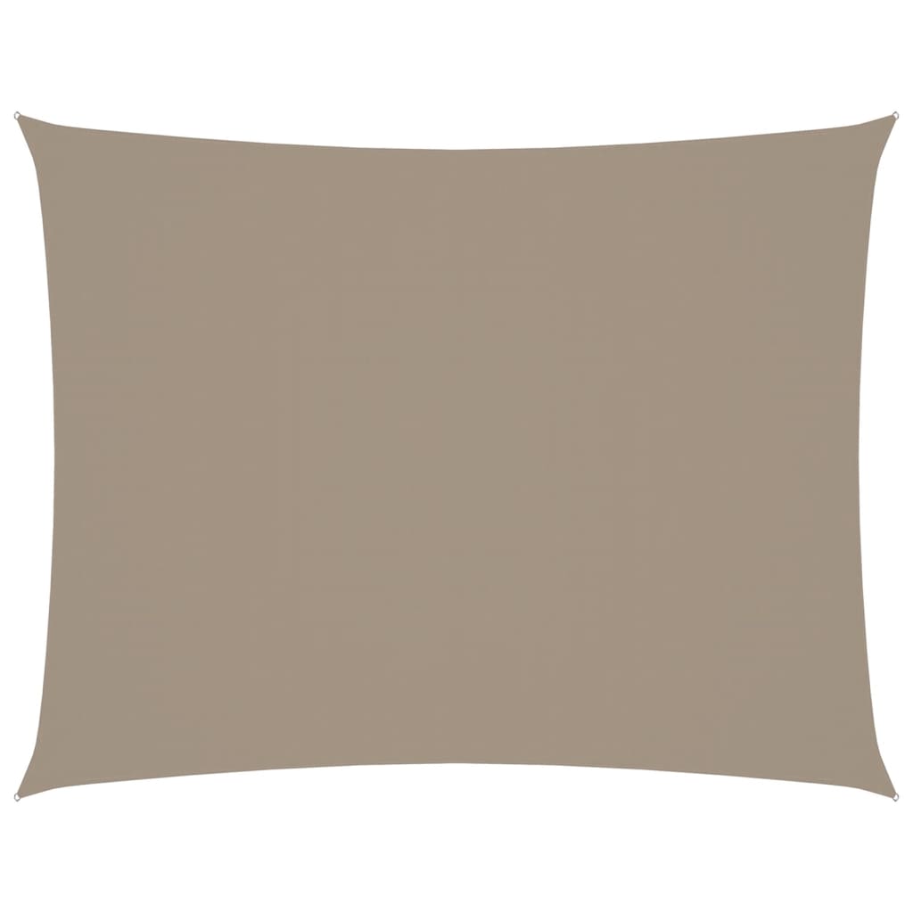 Zonnescherm Rechthoekig 3,5X4,5 M Oxford Stof Taupe