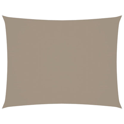 Zonnescherm Rechthoekig 3,5X4,5 M Oxford Stof Taupe