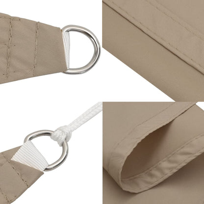 Zonnescherm Rechthoekig 3,5X4,5 M Oxford Stof Taupe