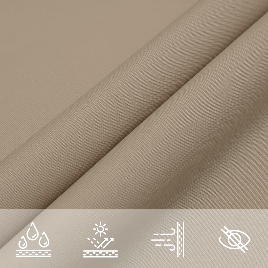 Zonnescherm Rechthoekig 3,5X4,5 M Oxford Stof Taupe