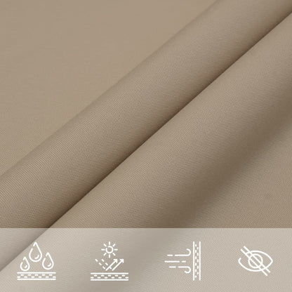 Zonnescherm Rechthoekig 3,5X4,5 M Oxford Stof Taupe