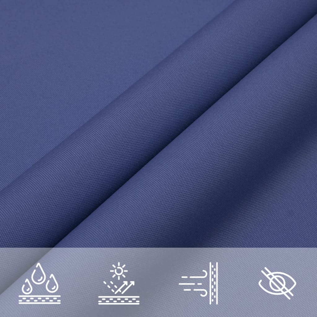 Zonnescherm Driehoekig Oxford Stof Blauw