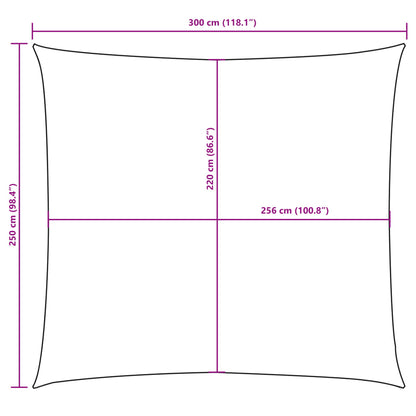 Zonnescherm Rechthoekig 2,5X3 M Oxford Stof Oranje