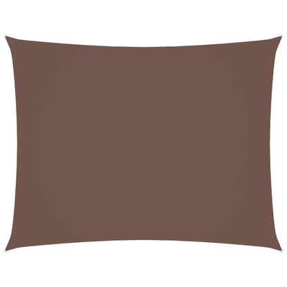 Zonnescherm Rechthoekig 3,5X5 M Oxford Stof Bruin
