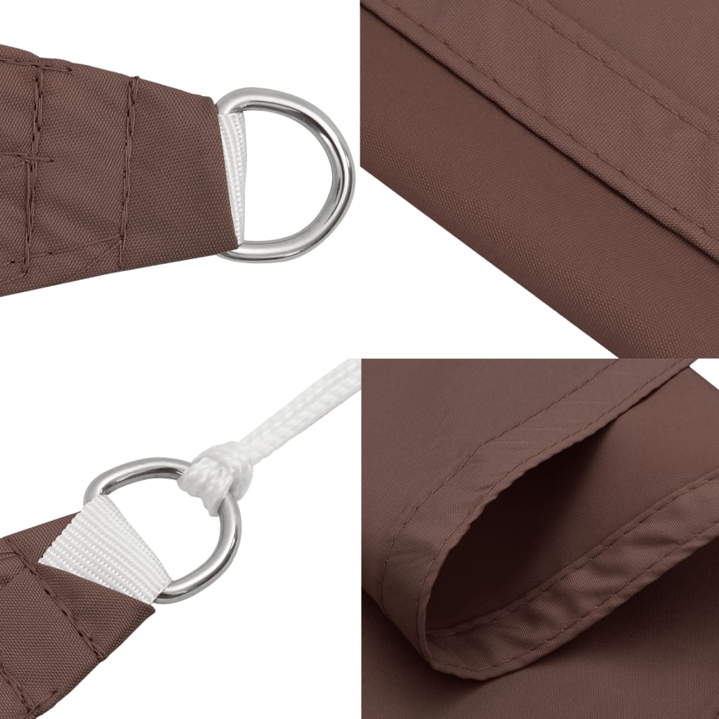 Zonnescherm Rechthoekig 3,5X5 M Oxford Stof Bruin
