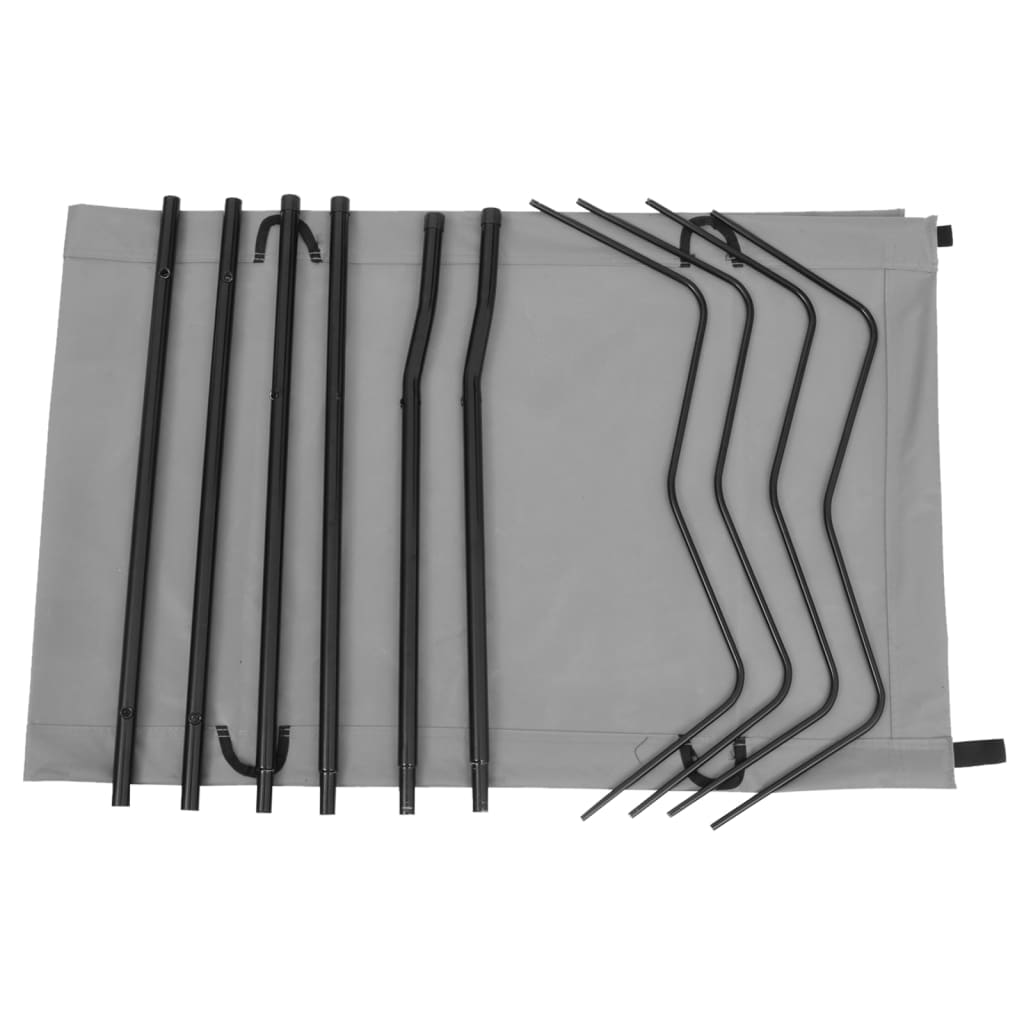 Campingbed 180X60X19 Cm Oxford Stof En Staal