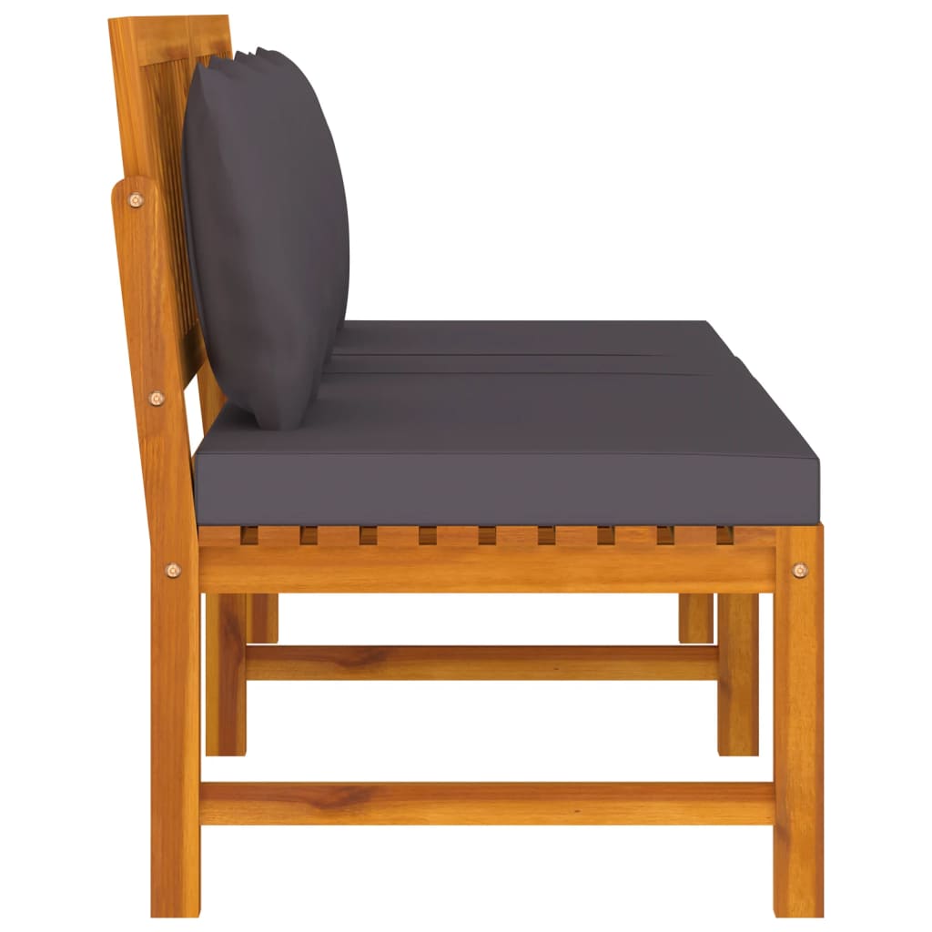 Dagbed Met Kussen 200X60X75 Cm Massief Acaciahout