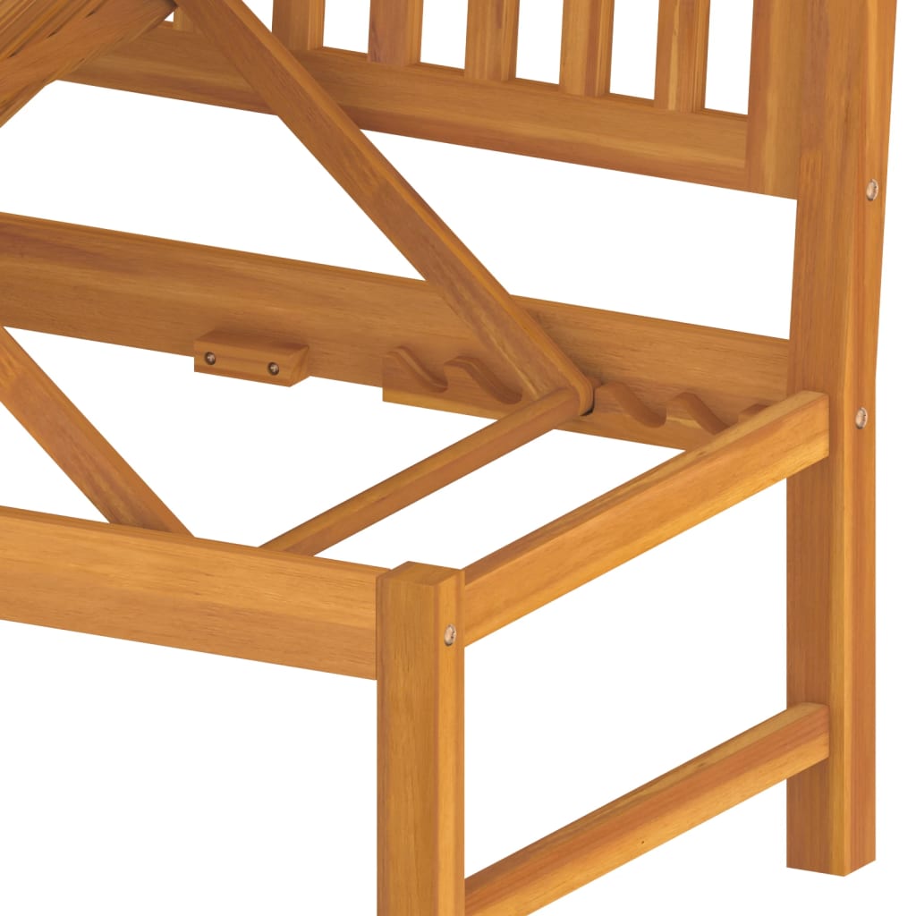 Dagbed Met Kussen 200X60X75 Cm Massief Acaciahout