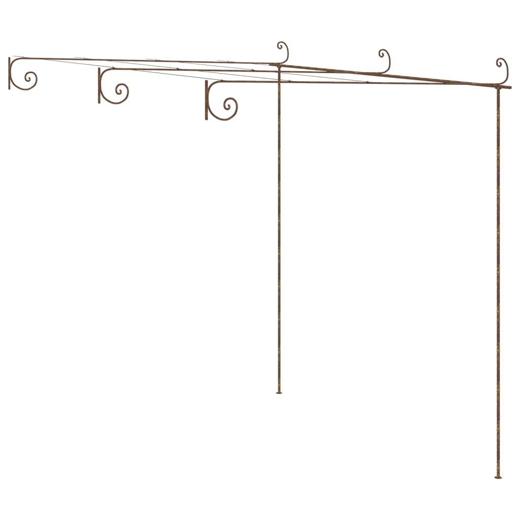 Tuinpergola 3X3X2,5 M Ijzer Antiekbruin
