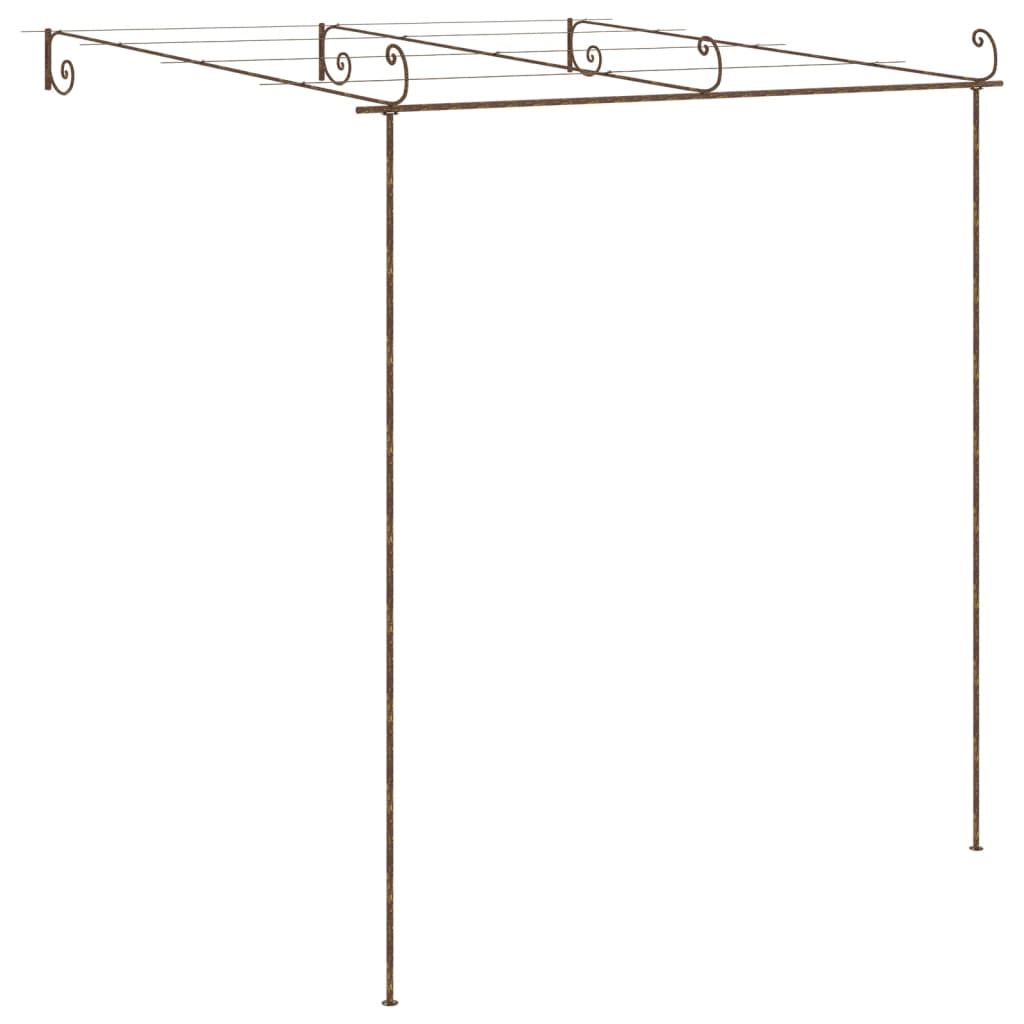 Tuinpergola 3X3X2,5 M Ijzer Antiekbruin