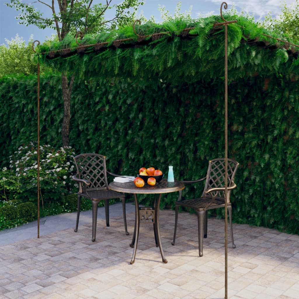Tuinpergola 3X3X2,5 M Ijzer Antiekbruin