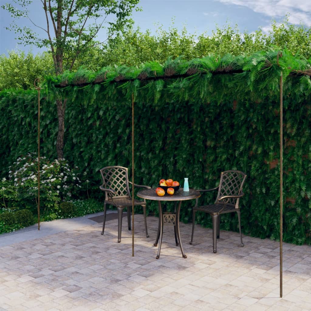 Tuinpergola 3X3X2,5 M Ijzer Antiekbruin