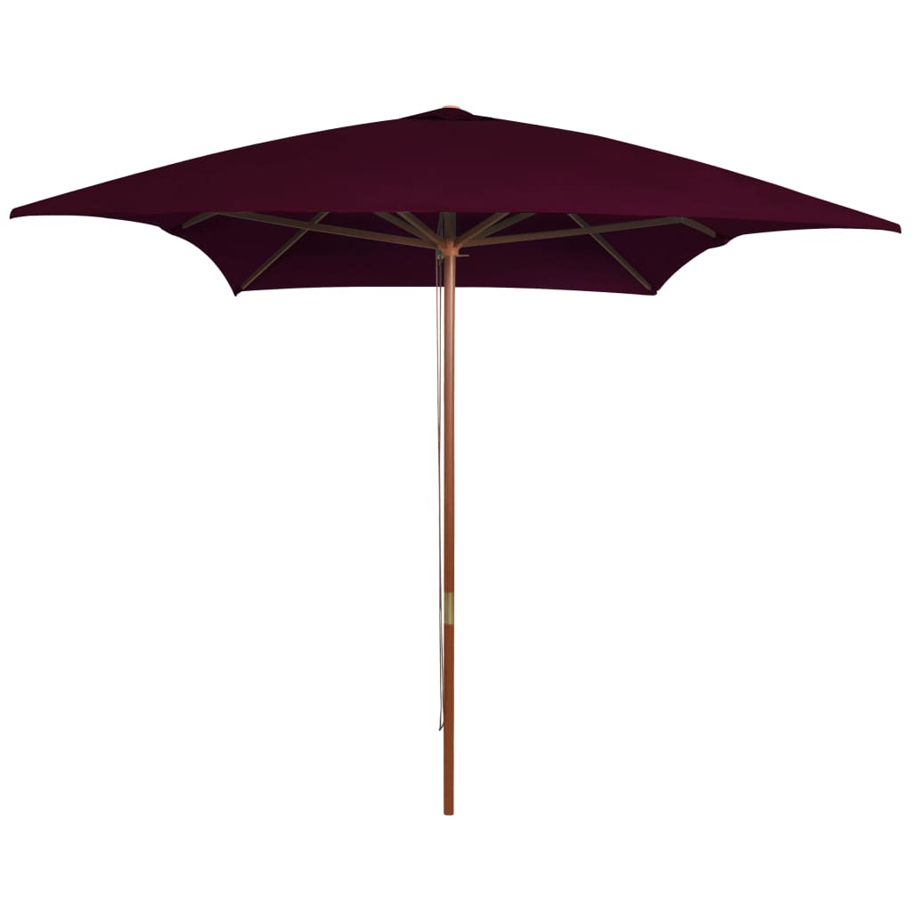 Parasol Met Houten Paal 200X300 Cm