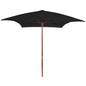 Parasol Met Houten Paal 200X300 Cm
