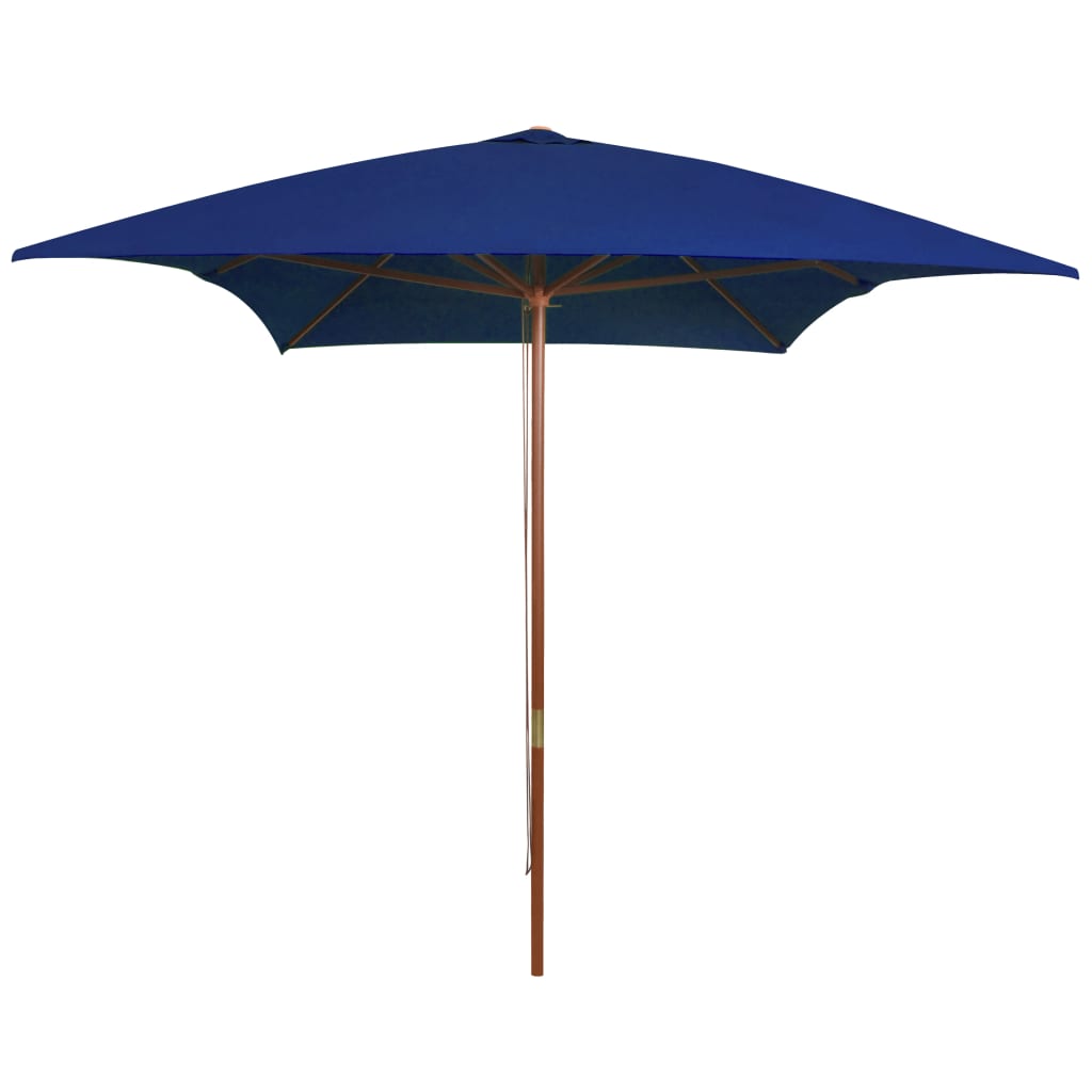 Parasol Met Houten Paal 200X300 Cm