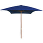 Parasol Met Houten Paal 200X300 Cm