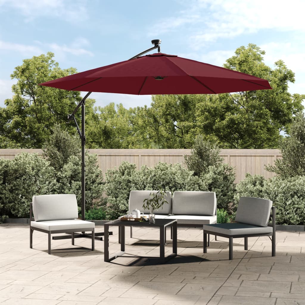 Zweefparasol Met Led En Stalen Paal