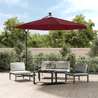 Zweefparasol Met Led En Stalen Paal