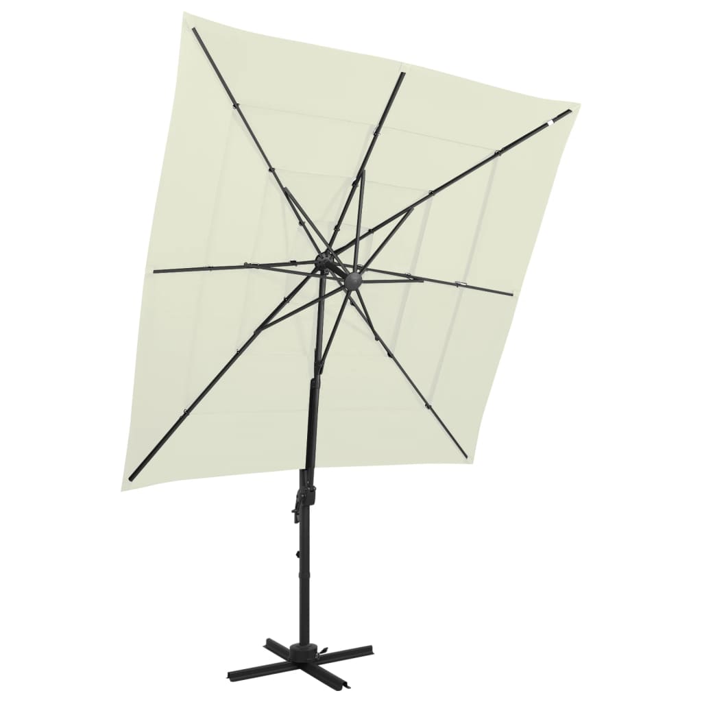 Parasol 4-Laags Met Aluminium Paal 250X250 Cm