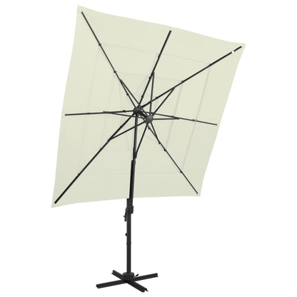 Parasol 4-Laags Met Aluminium Paal 250X250 Cm