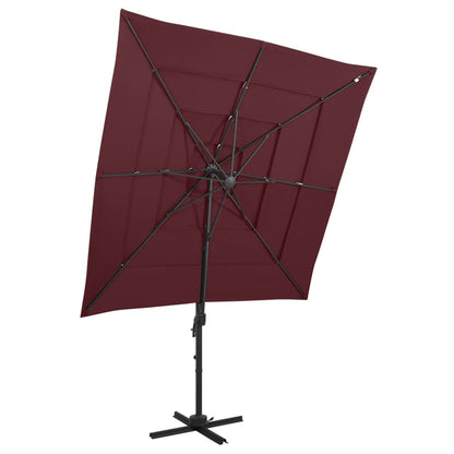 Parasol 4-Laags Met Aluminium Paal 250X250 Cm
