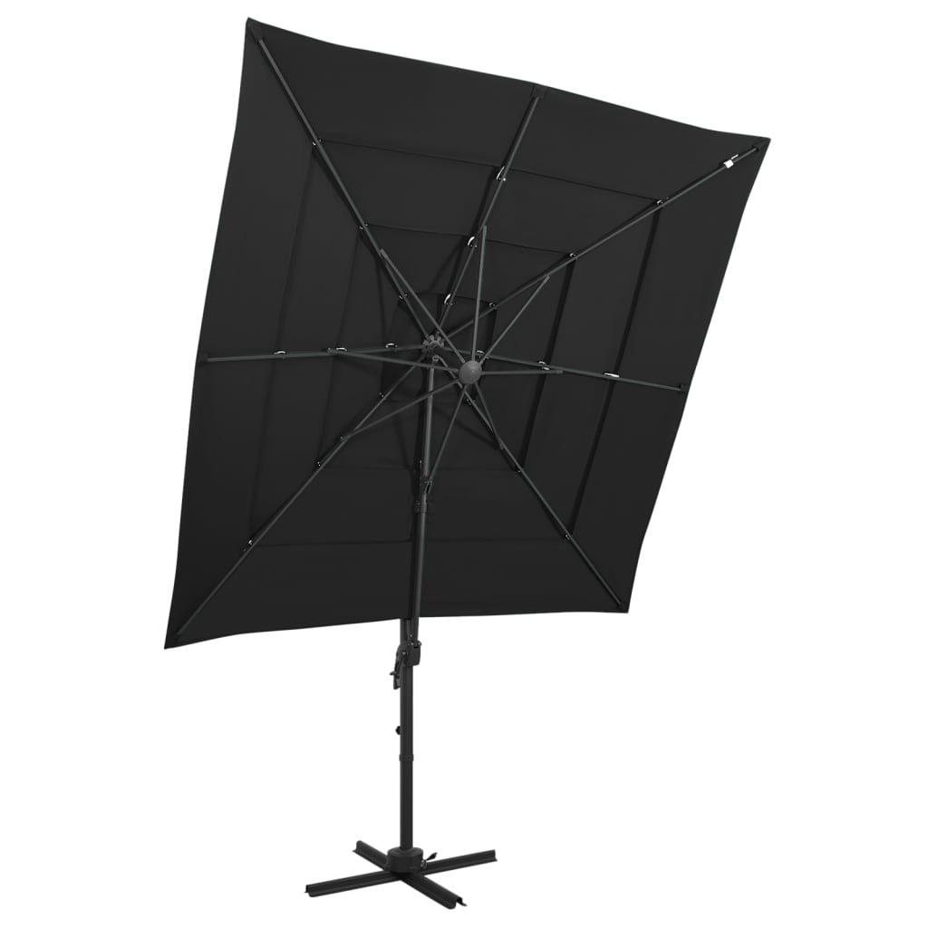 Parasol 4-Laags Met Aluminium Paal 250X250 Cm