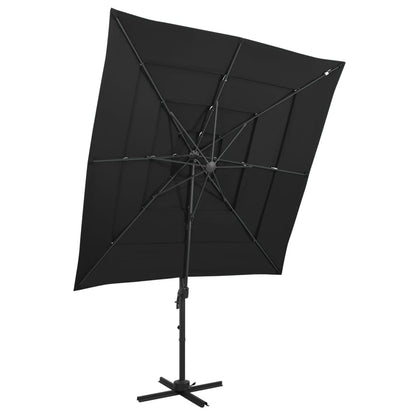 Parasol 4-Laags Met Aluminium Paal 250X250 Cm