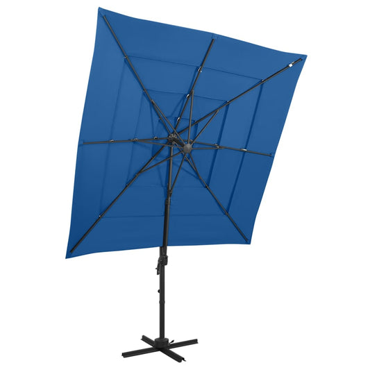 Parasol 4-Laags Met Aluminium Paal 250X250 Cm