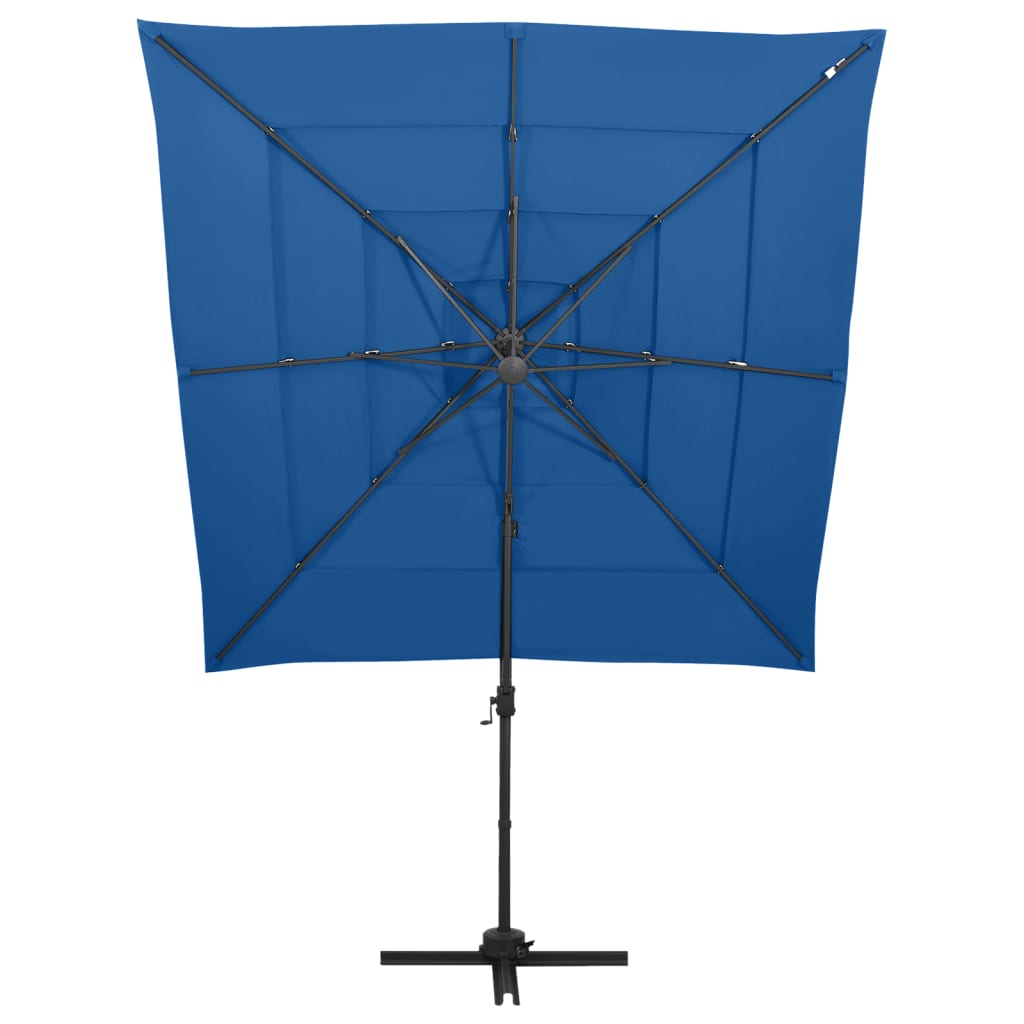 Parasol 4-Laags Met Aluminium Paal 250X250 Cm