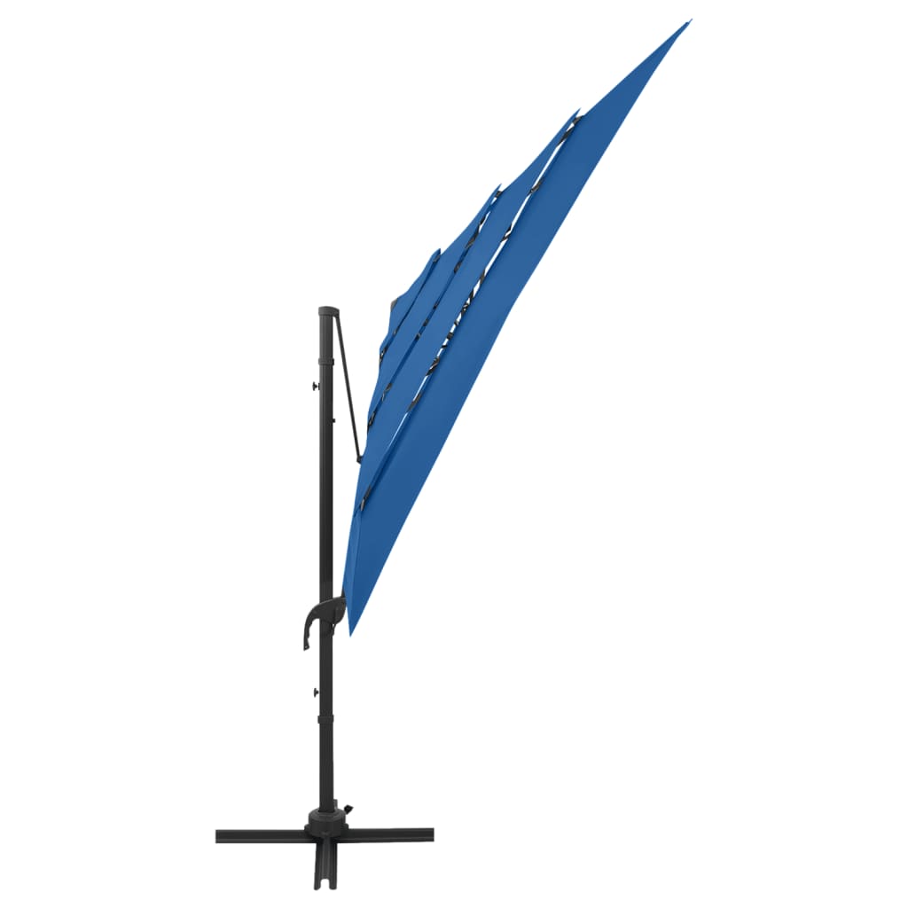 Parasol 4-Laags Met Aluminium Paal 250X250 Cm