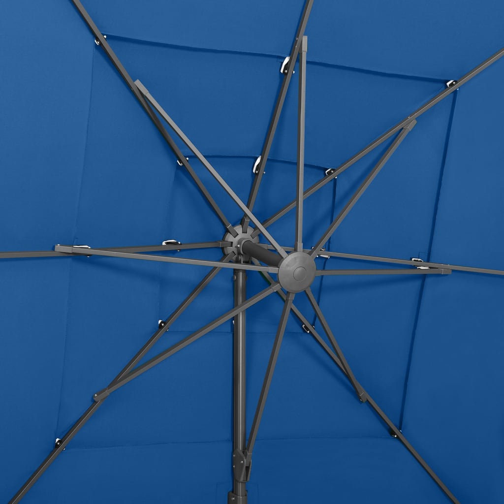 Parasol 4-Laags Met Aluminium Paal 250X250 Cm